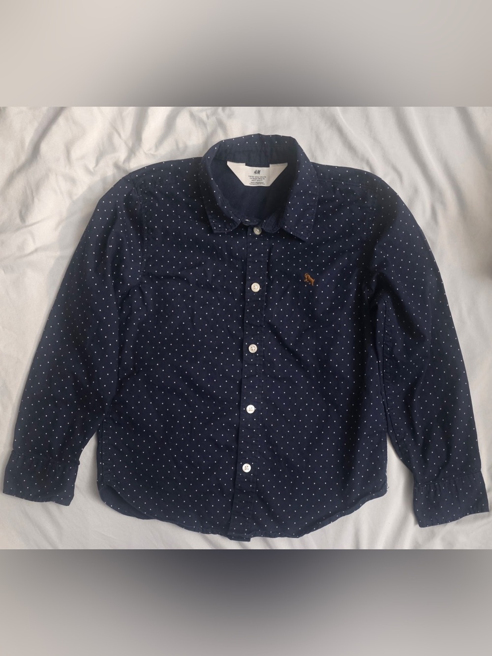 h&m boys long sleeve dress shirt size 6